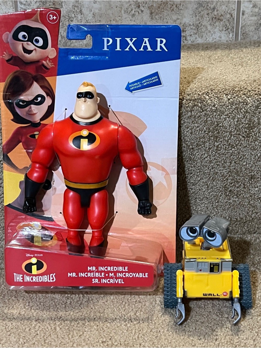 New 10” Mr Incredible & 5” Wall E  Disney pixar Posable Figure